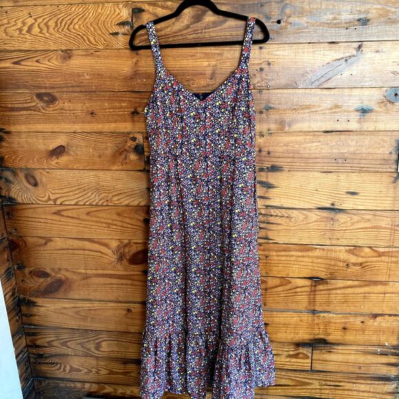 J. Crew Floral Liberty Print Dress size 14 - Picture 1 of 8